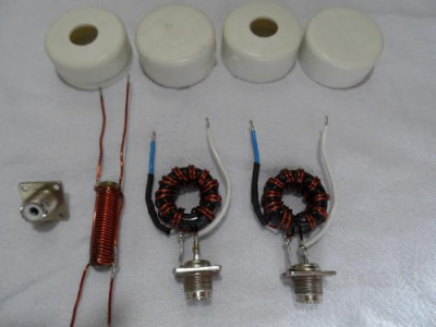 antenas e baluns 1X1 e 4X1 nucleo de ferrite