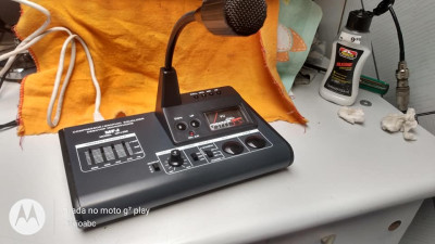MFJ-299 microfone de ganho  de mesa com equalizador e compressor